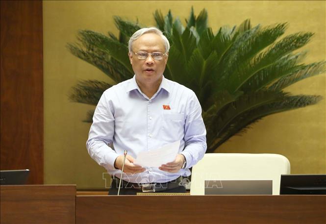 Trong ảnh: Phó Chủ tịch Quốc hội Uông Chu Lưu điều hành phiên họp. Ảnh: Doãn Tấn - TTXVN