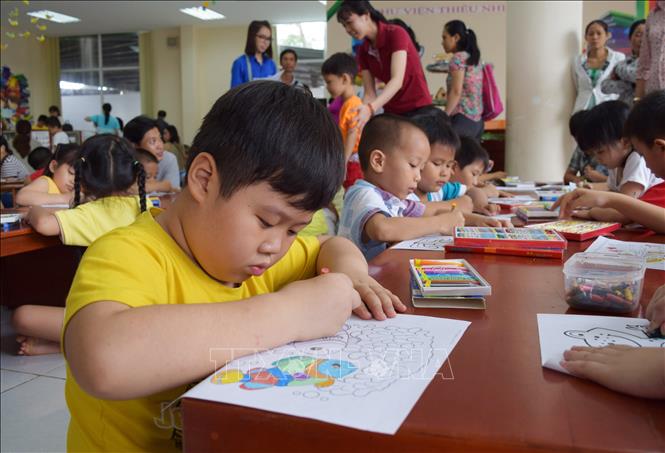 Trong ảnh: Thư viện tỉnh Đồng Tháp tổ chức chương trình 