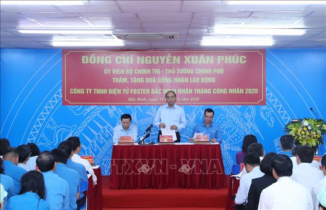 Trong ảnh: Thủ tướng Nguyễn Xuân Phúc phát biểu tại buổi làm việc.  Ảnh: Thống Nhất – TTXVN