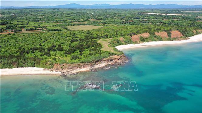 Trong ảnh: Toàn cảnh Mũi Trèo. Ảnh: Hồ Cầu-TTXVN