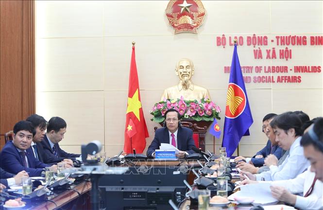 Trong ảnh: Quang cảnh hội nghị trực tuyến. Ảnh: Thành Đạt - TTXVN