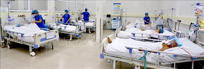 Photo: Caring for patients at Hue Central Hospital’s stroke centre./. 