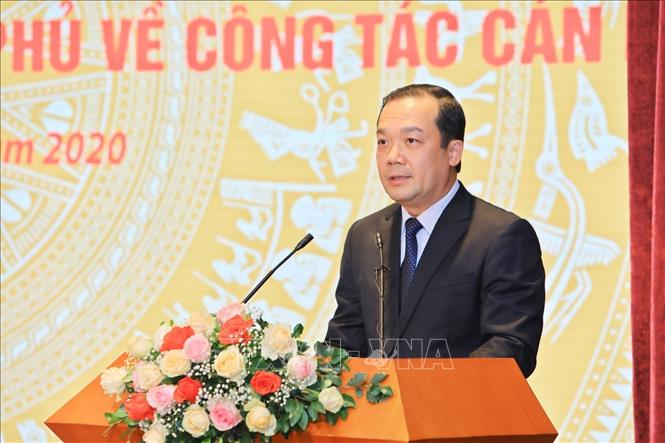 Trong ảnh: Tân Chủ tịch Hội đồng thành viên VNPT Phạm Đức Long phát biểu. Ảnh: Minh Quyết – TTXVN