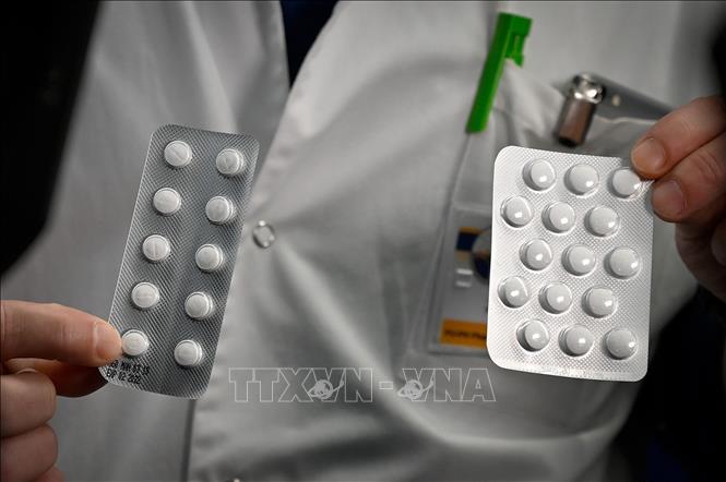 Trong ảnh: Thuốc có thành phần chloroquine và hydroxychloroquine. Ảnh: AFP/ TTXVN