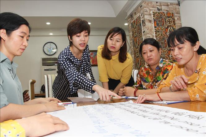 Trong ảnh: Các đại biểu tham gia thảo luận tại hội thảo. Ảnh: Hồng Thái - TTXVN
