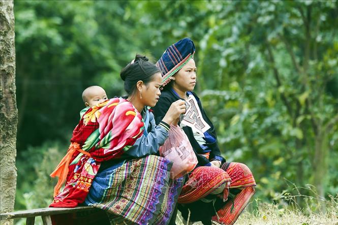 Trong ảnh: Tây Bắc là nơi sinh sống của nhiều đồng bào dân tộc. Ảnh: Phan Tuấn Anh - TTXVN