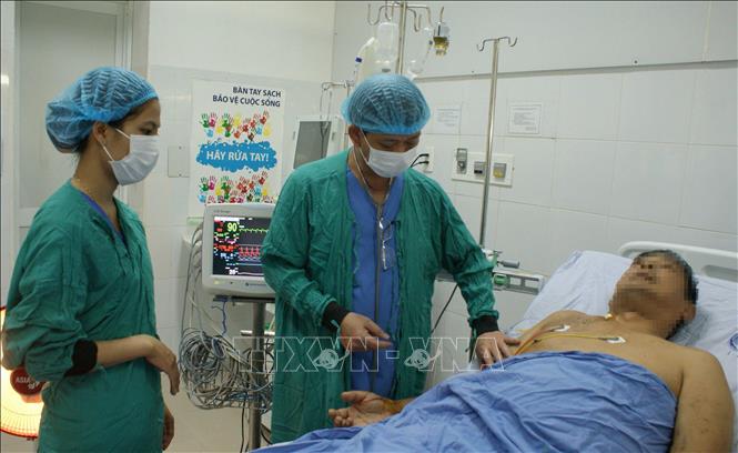 Trong ảnh: Bệnh nhân ghép thận hồi phục sau khi phẫu thuật. Ảnh: TTXVN phát