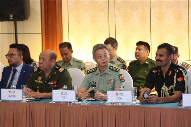 Photo: Military attaches at the conference. VNA Photo: Dương Giang