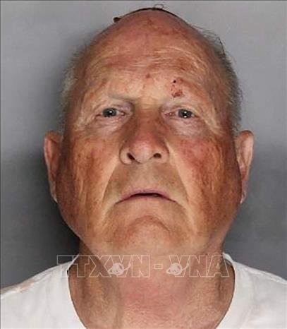 Trong ảnh: (tư liệu) Joseph James DeAngelo tại phiên tòa ở Sacramento, Mỹ, ngày 26/4/2018. Ảnh: AFP/TTXVN