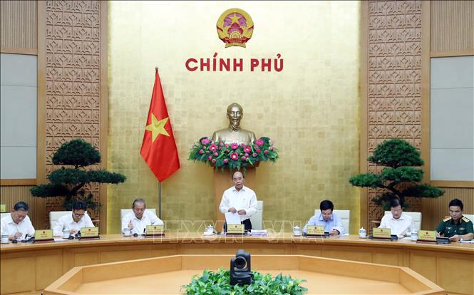 Trong ảnh: Thủ tướng Nguyễn Xuân Phúc phát biểu tại Phiên họp. Ảnh: Thống Nhất - TTXVN 