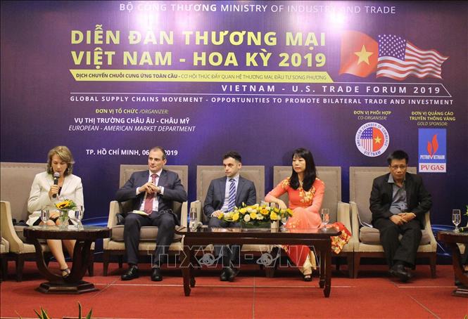 Trong ảnh: Ngày 6/9/2019, Bộ Công Thương phối hợp với Phòng Thương mại Hoa Kỳ (AmCham) tại Việt Nam tổ chức Diễn đàn Thương mại Việt Nam – Hoa Kỳ với chủ đề 