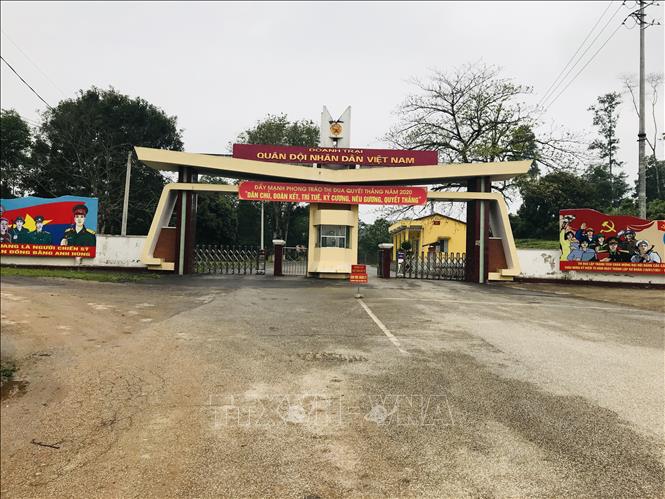 Trong ảnh: Sư đoàn 390, Quân đoàn 1 (Thị xã Bỉm Sơn, tỉnh Thanh Hoá) nơi đã tiếp nhận 185 công dân Việt Nam đang sinh sống, học tập và làm việc tại Bangladesh, Maldives, Butan, Sirlanka, Nepan. Ảnh: Hoa Mai - TTXVN