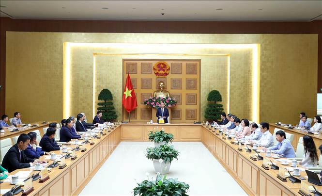 Trong ảnh: Thủ tướng Nguyễn Xuân Phúc phát biểu. Ảnh: Thống Nhất- TTXVN