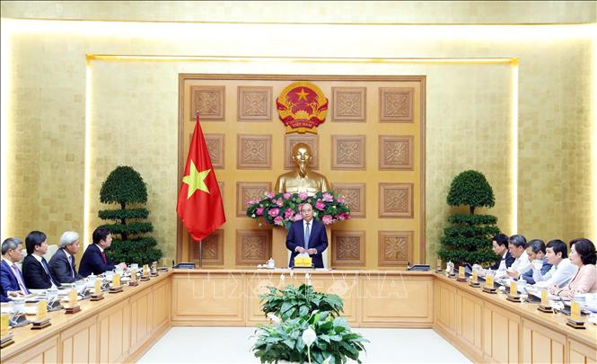 Trong ảnh: Thủ tướng Nguyễn Xuân Phúc phát biểu. Ảnh: Thống Nhất- TTXVN
