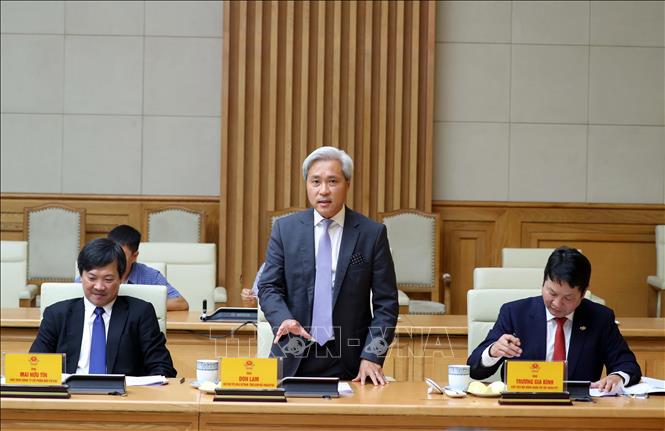 Trong ảnh: Ông Don Lam, Chủ tịch IPO Gold Việt Nam, Tổng giám đốc Vinacapital phát biểu. Ảnh: Thống Nhất- TTXVN
