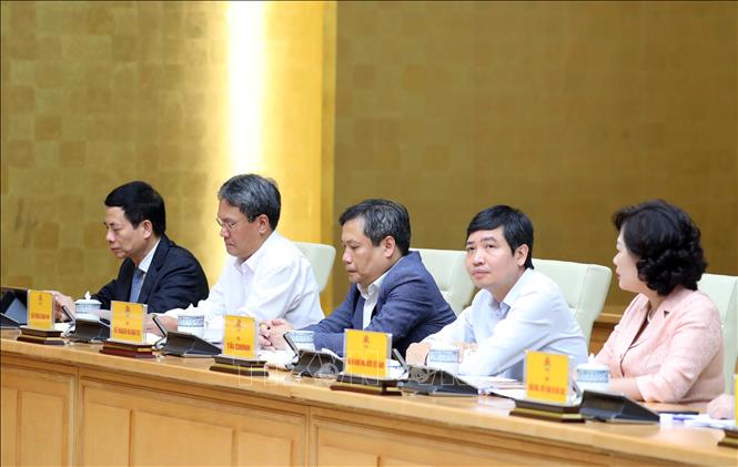 Trong ảnh: Lãnh đạo các bộ ngành, doanh nghiệp dự buổi gặp mặt. Ảnh: Thống Nhất- TTXVN