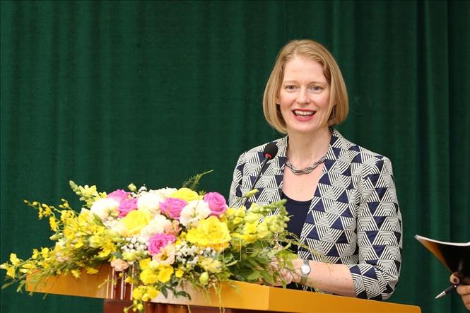 Trong ảnh: Bà Wendy Matthewa, Đại sứ New Zealand tại Việt Nam phát biểu. Ảnh: Anh Tuấn – TTXVN