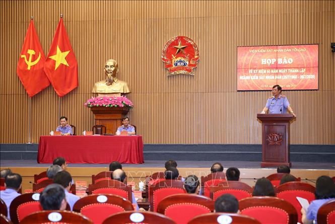Trong ảnh: Đồng chí Trần Công Phàn, Phó Viện trưởng Viện kiểm sát nhân dân tối cao phát biểu. Ảnh: Doãn Tấn – TTXVN
