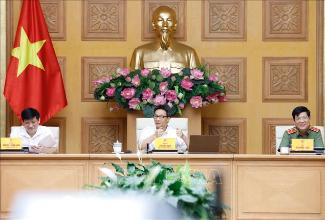 Trong ảnh: Phó Thủ tướng Vũ Đức Đam phát biểu tại cuộc họp. Ảnh: Dương Giang - TTXVN