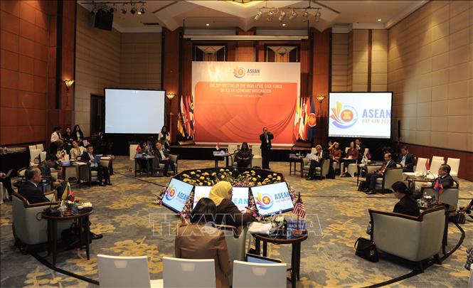 Trong ảnh: Hội nghị quan chức kinh tế cấp cao ASEAN, ngày 13/2/2020, tại Hà Nội. Ảnh: TTXVN phát