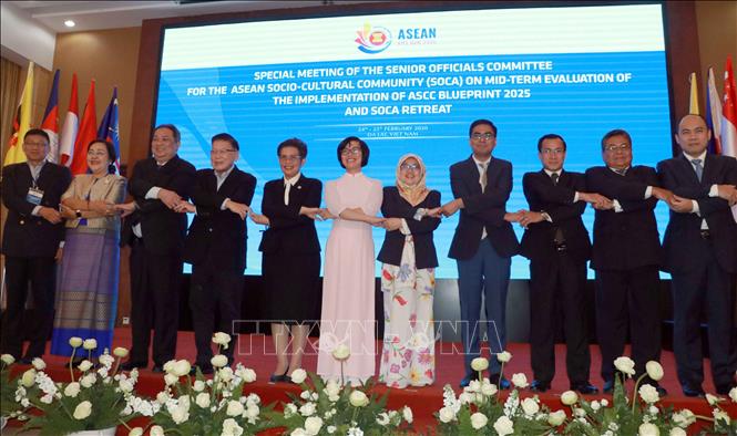 Trong ảnh: Khai mạc Hội nghị Quan chức cấp cao ASEAN phụ trách Cộng đồng Văn hóa- Xã hội tại thành phố Đà Lạt, ngày 24/2/2020. Ảnh: Chu Quốc Hùng-TTXVN