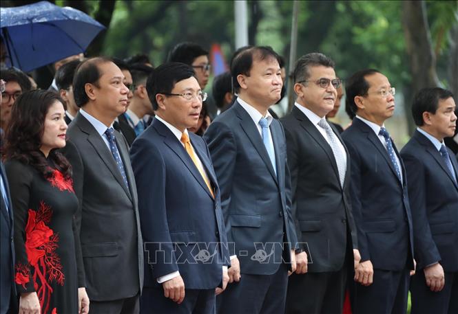 Photo: Delegates at the ceremony. VNA Photo: Lâm Khánh