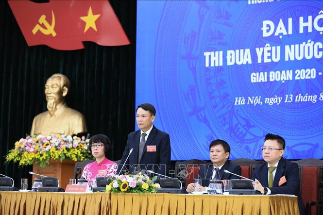 Trong ảnh: Tổng Giám đốc TTXVN Nguyễn Đức Lợi phát biểu tại Đại hội. Ảnh: Thành Đạt - TTXVN