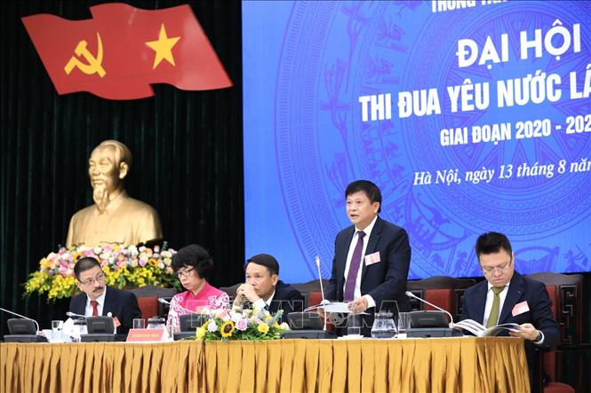 Trong ảnh: Phó Tổng Giám đốc TTXVN Đinh Đăng Quang phát biểu tại Đại hội. Ảnh: Thành Đạt - TTXVN

