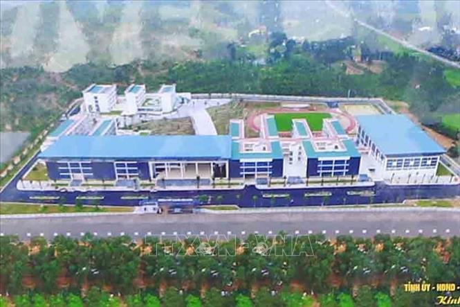 Trong ảnh: Phối cảnh Trường THPT chuyên Vĩnh Phúc. Ảnh: Hoàng Hùng - TTXVN