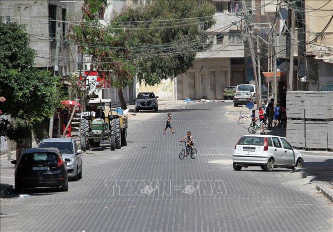 Trong ảnh: Cảnh vắng vẻ trên đường phố tại Gaza ngày 25/8/2020 trong bối cảnh dịch COVID-19 lan rộng. Ảnh: THX/ TTXVN