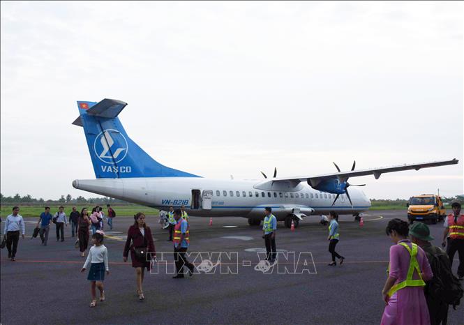 Sân bay Cà Mau được quy hoạch đến năm 2020 đạt công suất 300.000 hành khách/năm, đến năm 2030 đạt 1 triệu hành khách/năm. Ảnh: Huỳnh Anh - TTXVN 