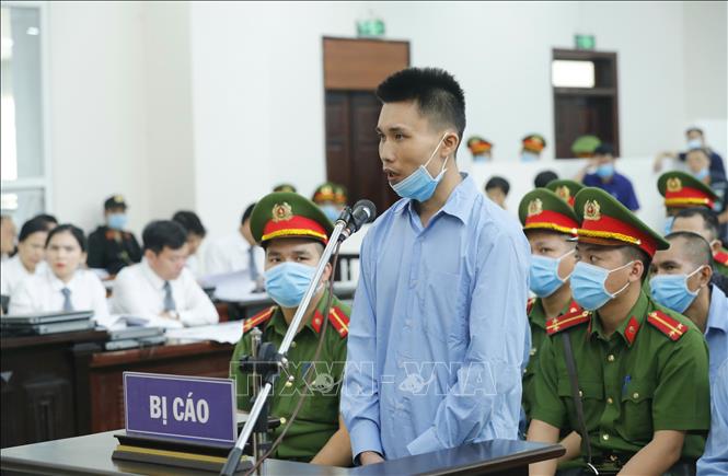 Trong ảnh: Bị cáo Trịnh Văn Hải khai báo trước Hội đồng xét xử. Ảnh: Doãn Tấn - TTXVN