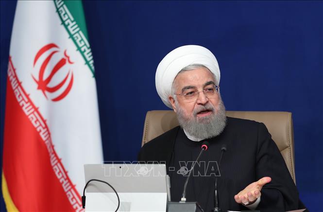 Trong ảnh: Tổng thống Iran Hassan Rouhani chủ trì cuộc họp nội các tại Tehran ngày 2/9/2020. Ảnh: AFP/ TTXVN