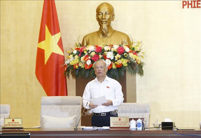Trong ảnh: Phó Chủ tịch Quốc hội Uông Chu Lưu phát biểu. Ảnh: Doãn Tấn - TTXVN