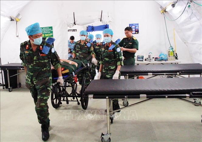 Trong ảnh: Việt Nam cùng với ba nước Campuchia, Indonesia, Thái Lan được chọn làm địa điểm huấn luyện gìn giữ hòa bình quốc tế luân phiên. Ảnh: TTXVN