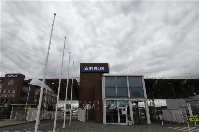 Trong ảnh: Một nhà máy của Airbus tại Hamburg, Đức, ngày 8/7/2020. Ảnh: AFP/ TTXVN