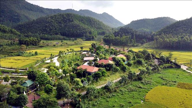 Trong ảnh: Khu nghỉ dưỡng Hidden Hill Resort tại xã Ngọc Thanh, thành phố Phúc Yên, tỉnh Vĩnh Phúc. Ảnh: Hoàng Hùng - TTXVN