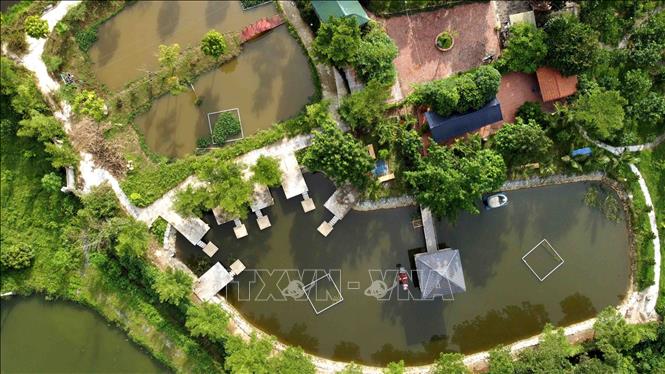 Trong ảnh: Khu nghỉ dưỡng Hidden Hill Resort tại xã Ngọc Thanh, thành phố Phúc Yên, tỉnh Vĩnh Phúc có nhiều sai phạm. Ảnh: Hoàng Hùng - TTXVN