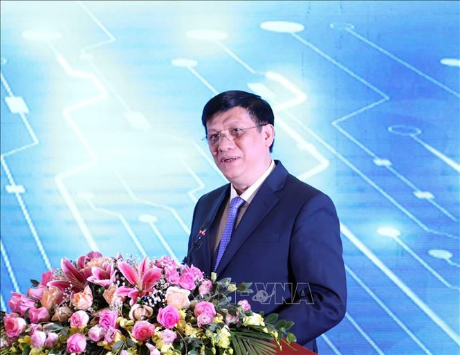 Trong ảnh: Quyền Bộ trưởng Bộ Y tế Nguyễn Thanh Long phát biểu. Ảnh: Thống Nhất – TTXVN