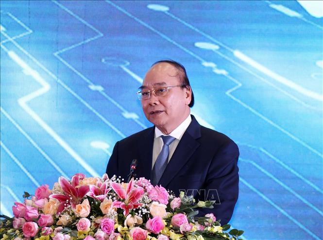 Trong ảnh:  Thủ tướng Nguyễn Xuân Phúc phát biểu. Ảnh: Thống Nhất – TTXVN
