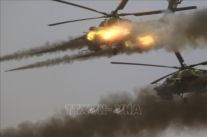 Trong ảnh: Biên đội trực thăng tấn công Mi-28N, biệt danh 