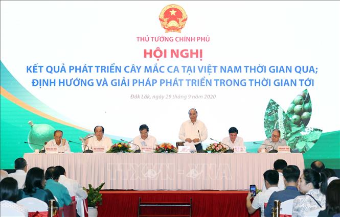 Trong ảnh: Thủ tướng Nguyễn Xuân Phúc phát biểu chỉ đạo hội nghị. Ảnh: Thống Nhất – TTXVN