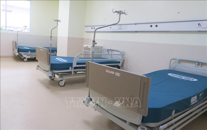 Trong ảnh: Khu vực phòng bệnh nội trú tại Bệnh viện Ung bướu cơ sở 2. Ảnh: Đinh Hằng - TTXVN                               