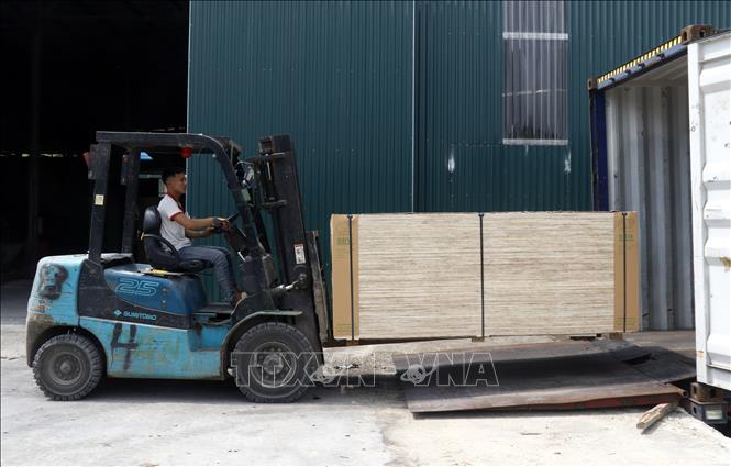 Trong ảnh: Vận chuyển sản phẩm mang đi tiêu thụ. Ảnh: Quốc Khánh - TTXVN