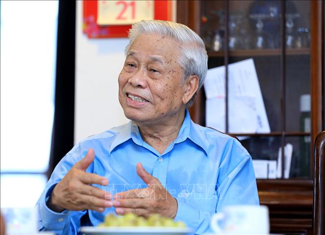 Trong ảnh: Nhà thơ Vũ Quần Phương. Ảnh: Thành Đạt - TTXVN