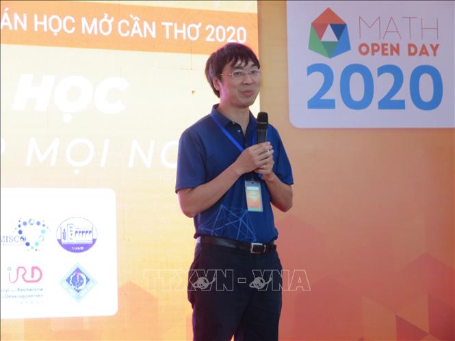 PGS.TS Lê Minh Hà - Giám đốc điều hành Viện Nghiên cứu cao cấp về Toán cho biết, đây là năm đầu tiên chương trình có mặt ở thành phố Cần Thơ, sau Hà Nội, thành phố Hồ Chí Minh và Quy Nhơn. Ảnh: Ánh Tuyết - TTXVN