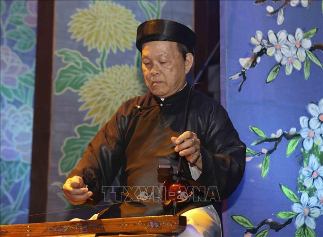 Trong ảnh: Tiết mục biểu diễn của Học viện Âm nhạc quốc gia Việt Nam. Ảnh: Tuấn Đức - TTXVN