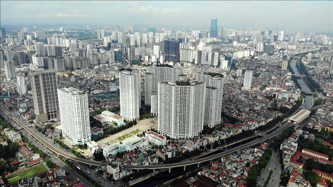 Trong ảnh: Khu đô thị Royal City, quận Thanh Xuân (Hà Nội). Ảnh: Danh Lam-TTXVN