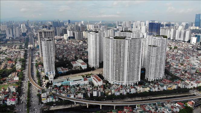 Trong ảnh: Khu đô thị Royal City, quận Thanh Xuân (Hà Nội). Ảnh: Danh Lam-TTXVN