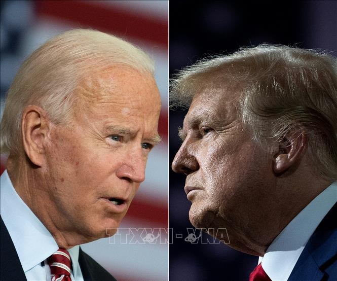 Trong ảnh (ảnh ghép): Ứng viên tranh cử Tổng thống Mỹ của đảng Dân chủ Joe Biden (trái) và Tổng thống Mỹ Donald Trump. Ảnh: AFP/TTXVN